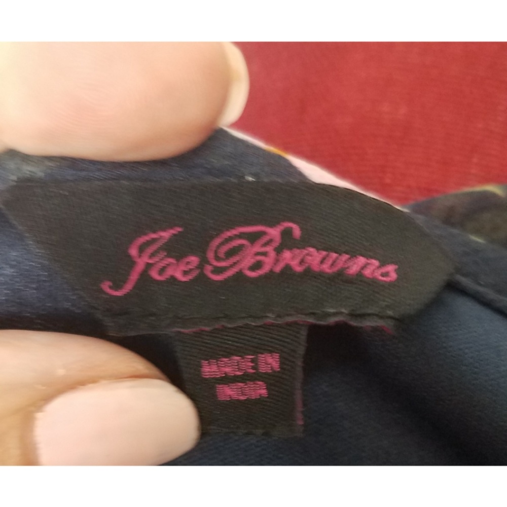 Joe Browns Navy Floral Dress Plus Size 16 - Picture 8 of 8